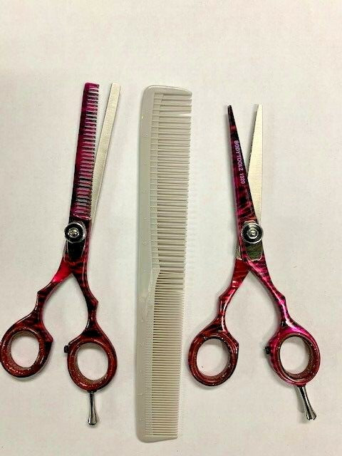 Professional Hair Cutting and Thinning Scissors Set - Barber Shears 6 Inch