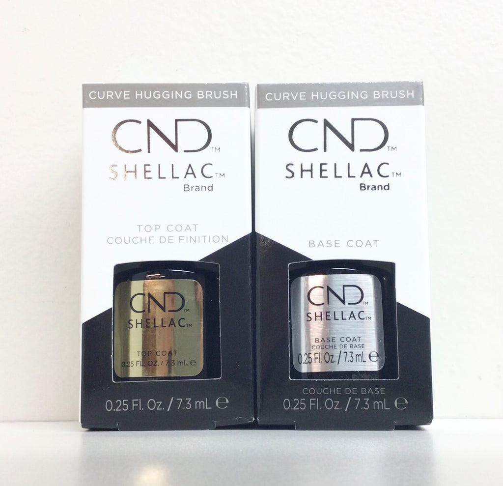 Gel Nail Polish Base and Top Coat Set - 0.25oz / 7.3ml for Professional Manicure