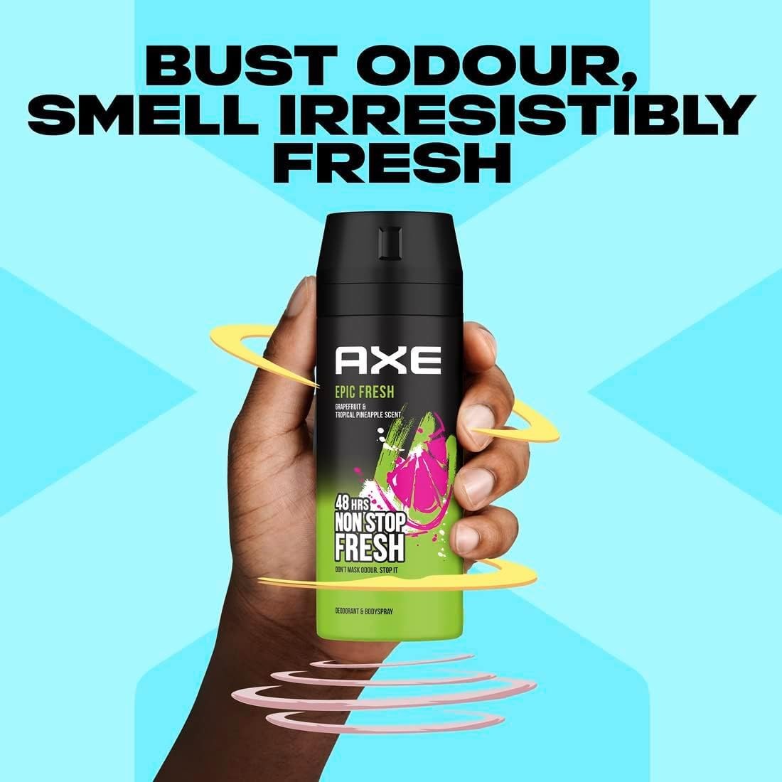 Men's Body Spray with Grapefruit & Pineapple - Long Lasting Fresh Scent - 5oz