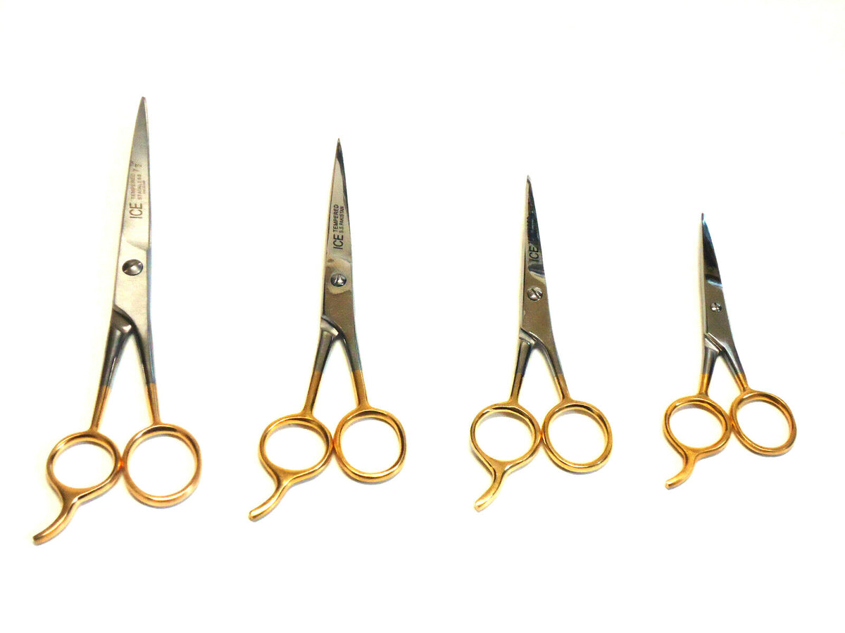 4PCS Stainless Steel Hair Cutting Scissors Set for Barbers & Pet Grooming