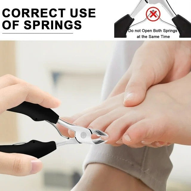 Heavy Duty Toenail Clippers for Thick and Ingrown Nails - Durable Stainless Steel