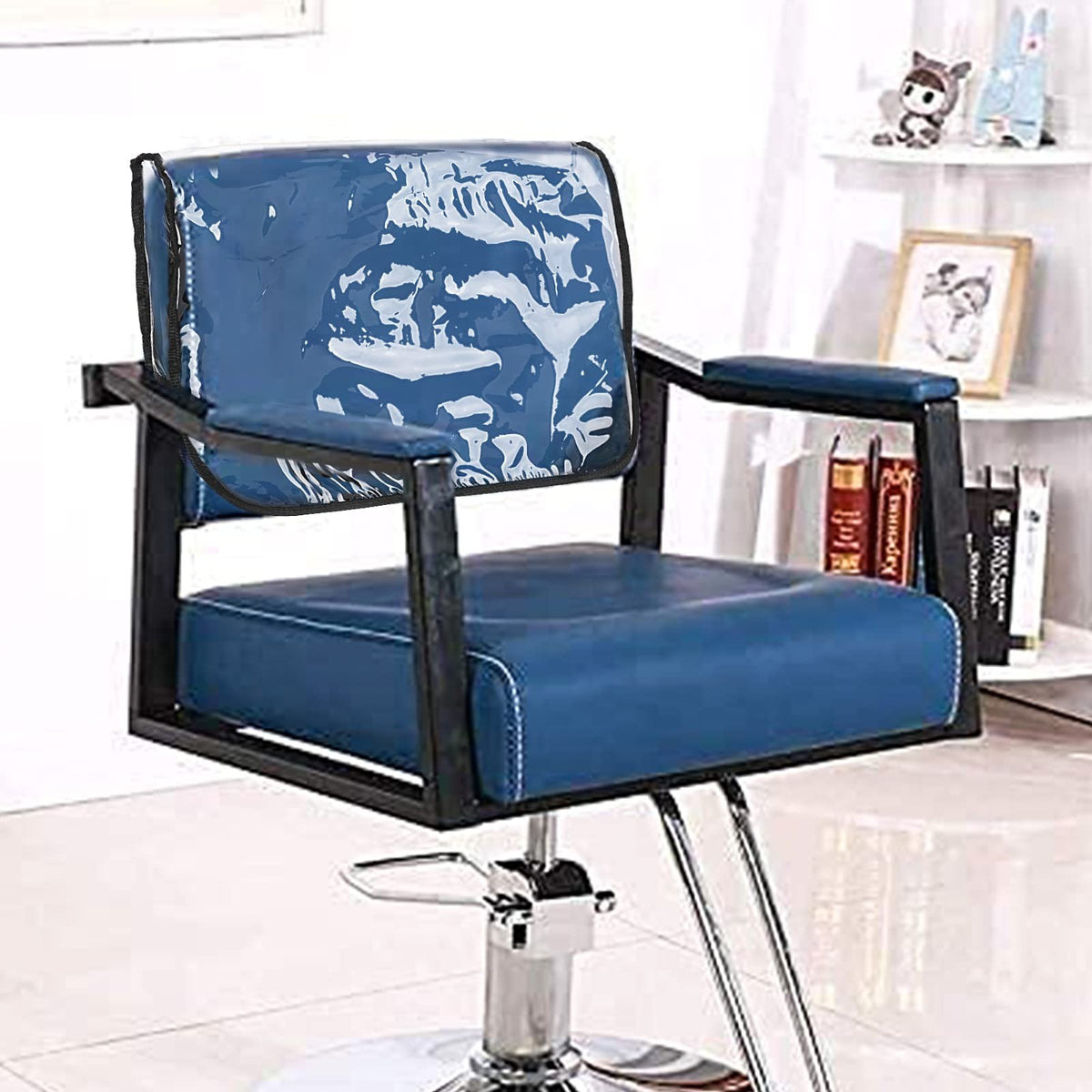 Salon Chair Back Protector Cover Waterproof Clear Vinyl