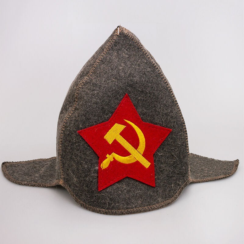Russian Sauna Wool Hat - Banya Cap for Men and Women