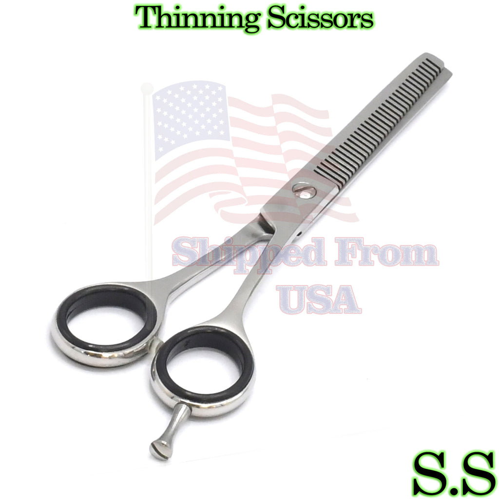 Professional Hair Thinning Scissors 7-inch Double Edge for Barbers