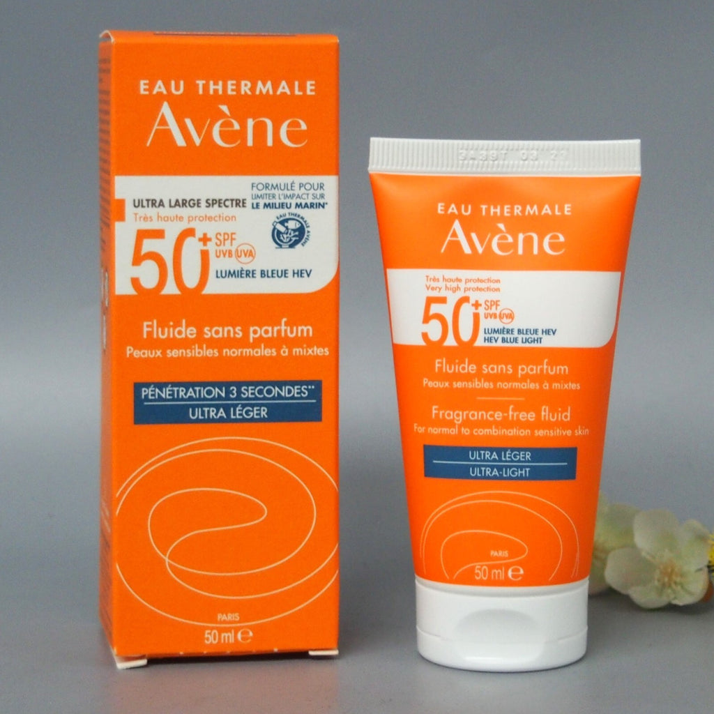 Avene SPF 50+ High Protection Sunscreen Fluid Fragrance-Free 50ml