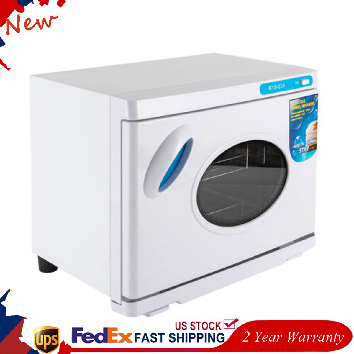 23L Hot Towel Warmer UV Sterilizer Cabinet for Spa Salon Facial Skin Care