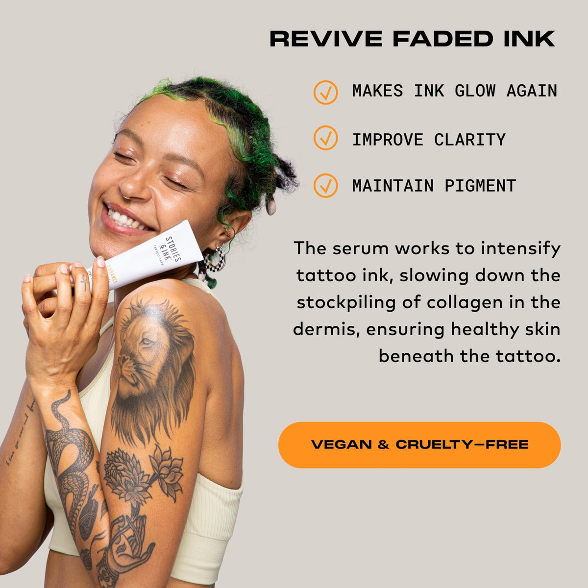 Tattoo Vibrancy Serum Overnight Restoration for Faded Ink | Stories & Ink