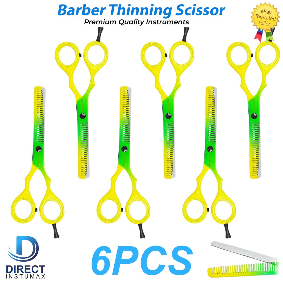 Professional Hair Cutting & Thinning Scissors Set - Barber & Salon Use