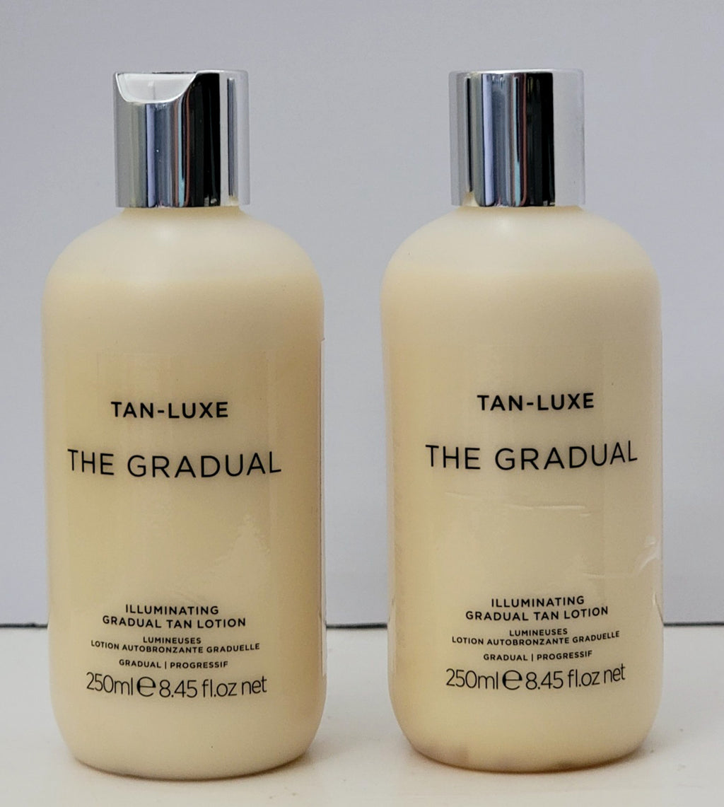 2 Pack Gradual Tan Lotion - Illuminating Self Tanner for Face & Body 8.45 Fl Oz