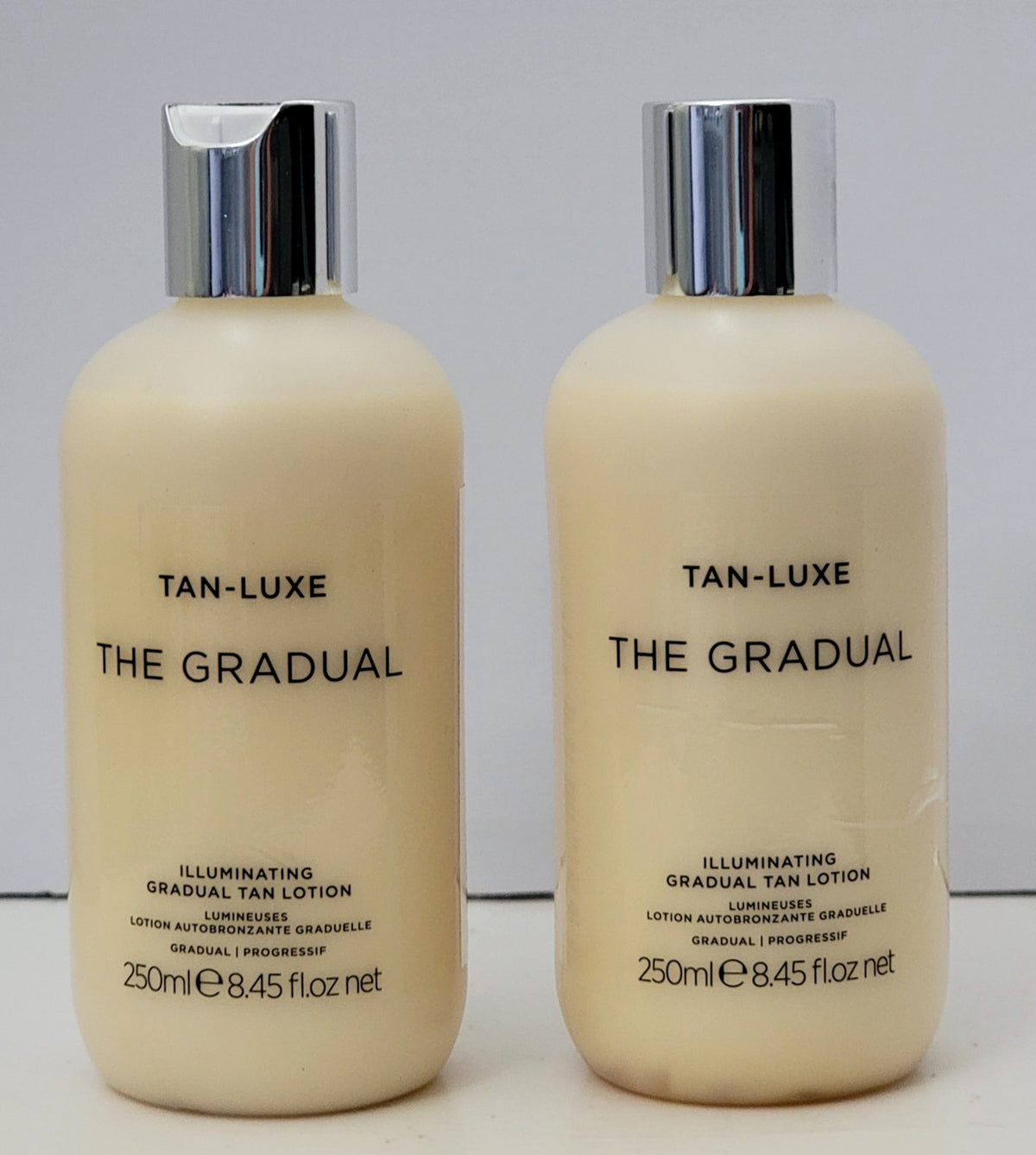 2 Pack Gradual Tan Lotion - Illuminating Self Tanner for Face & Body 8.45 Fl Oz