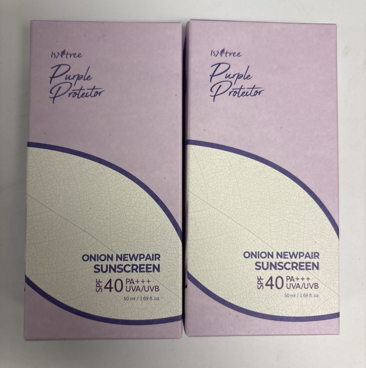 Onion Sunscreen SPF40 PA+++ 2-Pack, 50ml, Broad Spectrum Protection