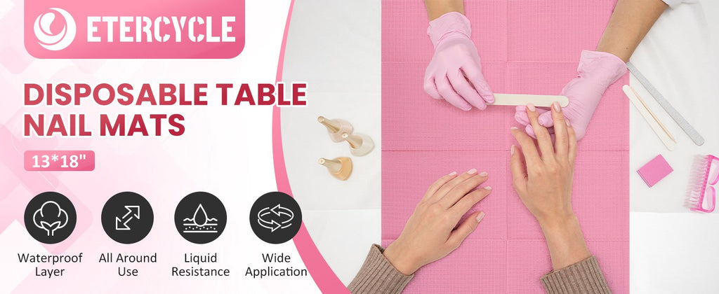 Disposable Nail Practice Mats 20 Pieces - Waterproof Double-Sided Nail Art Sheets