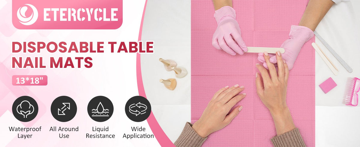 Disposable Nail Practice Mats 20 Pieces - Waterproof Double-Sided Nail Art Sheets