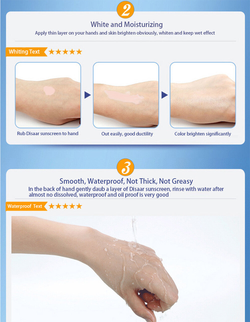 SPF 90 Sunscreen Cream Waterproof Face & Body Sunblock 100ml