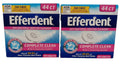 Denture Cleanser Tablets Lot of 2 - Anti-Bacterial 5-in-1 Oral Care
