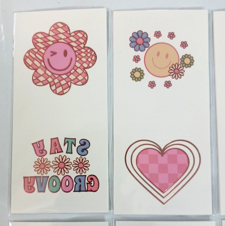 Metallic Flash Temporary Skin Tattoos Set – 36 Shiny DiscoPeace Sheets