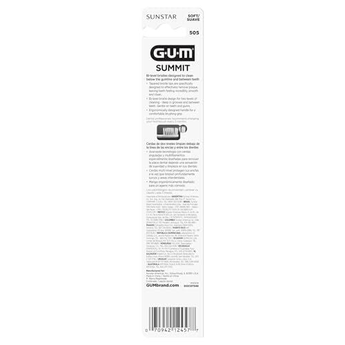 Ultra Soft Manual Toothbrush Pack of 12 - Tapered Bristles for Sensitive Gums