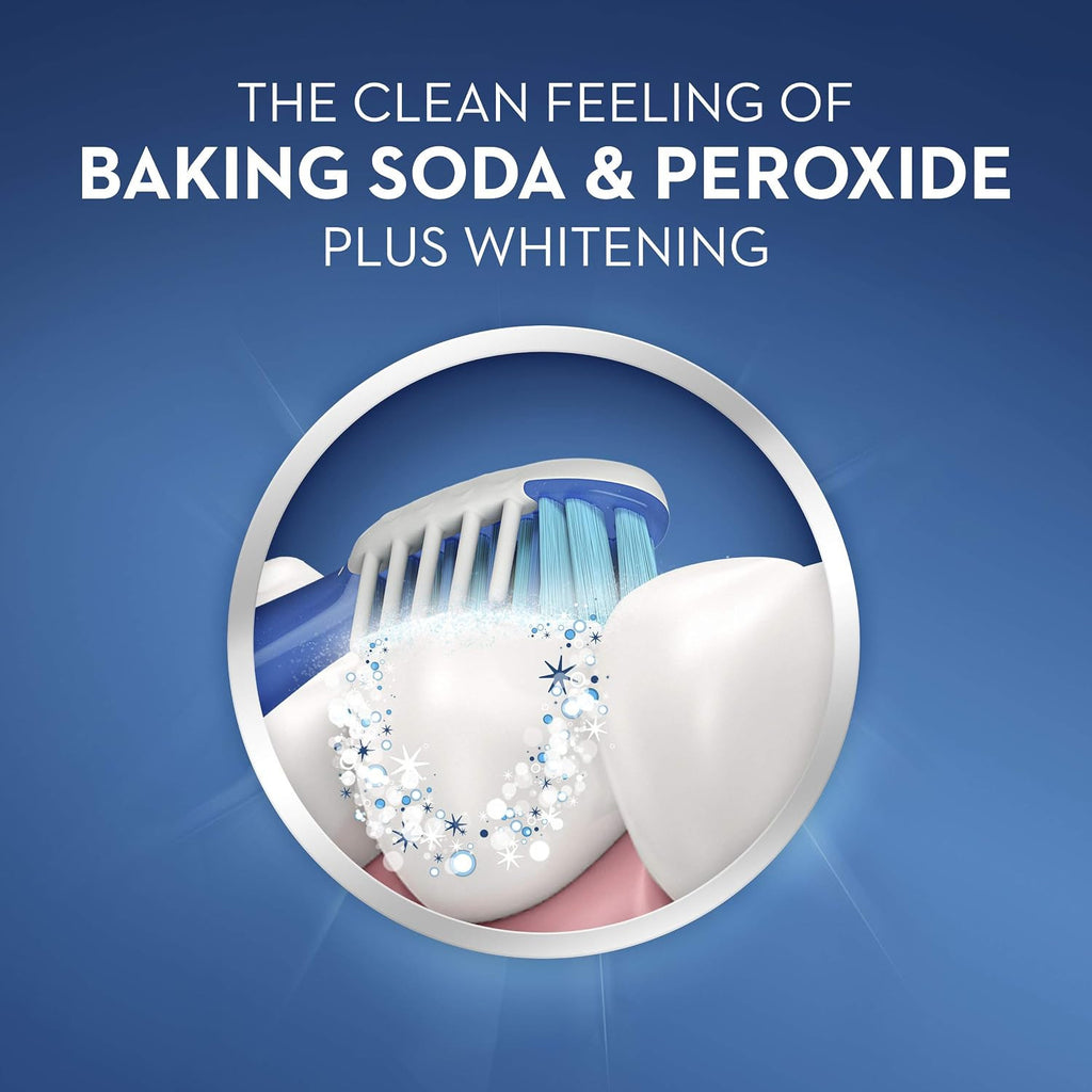 Crest Whitening Baking Soda & Peroxide Toothpaste 2-Pack, Fresh Mint, 5.7 oz