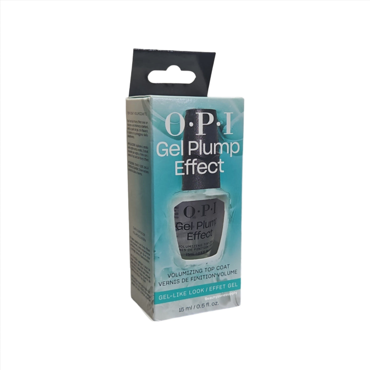 Nail Plumping Top Coat - Gel-Like Finish, High-Gloss, 15ml