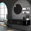 Wall Mount Hair Styling Station with Locking Drawers for Salon & Spa