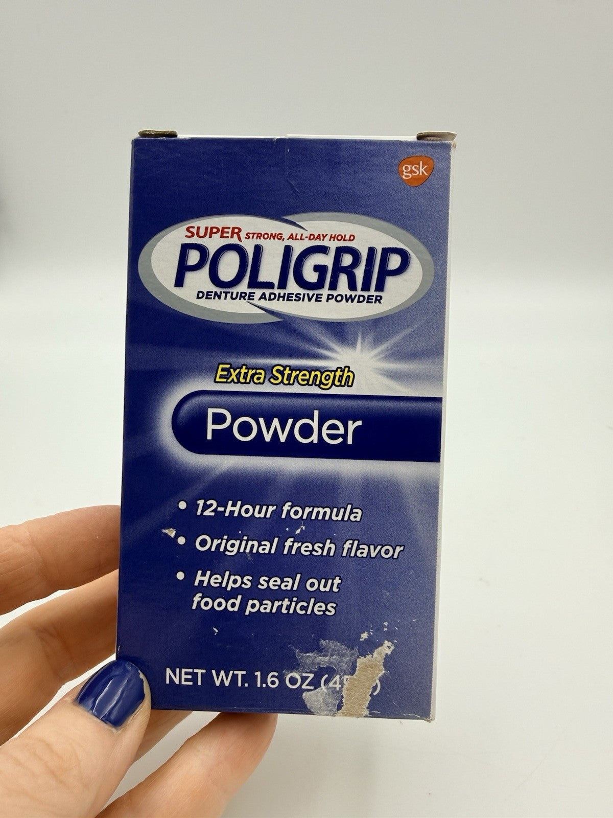 Poligrip Super PoliGrip Denture Powder 12-Hour Hold 1.6oz