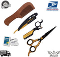 6.5 Inch Hairdressing Scissors Set Barber Hair Cutting Shears Styling Kit