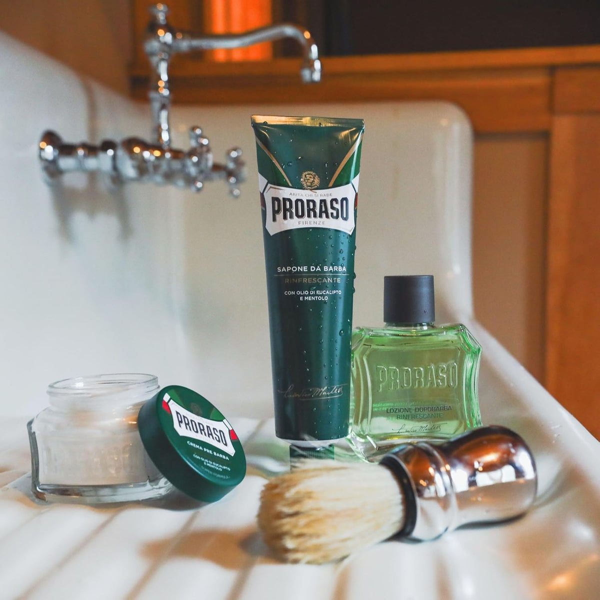 Refreshing Men’s Shaving Cream with Menthol - Paraben-Free, 5 oz