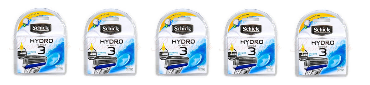 Schick Hydro3 Razor Cartridge Refills - Pack of 4