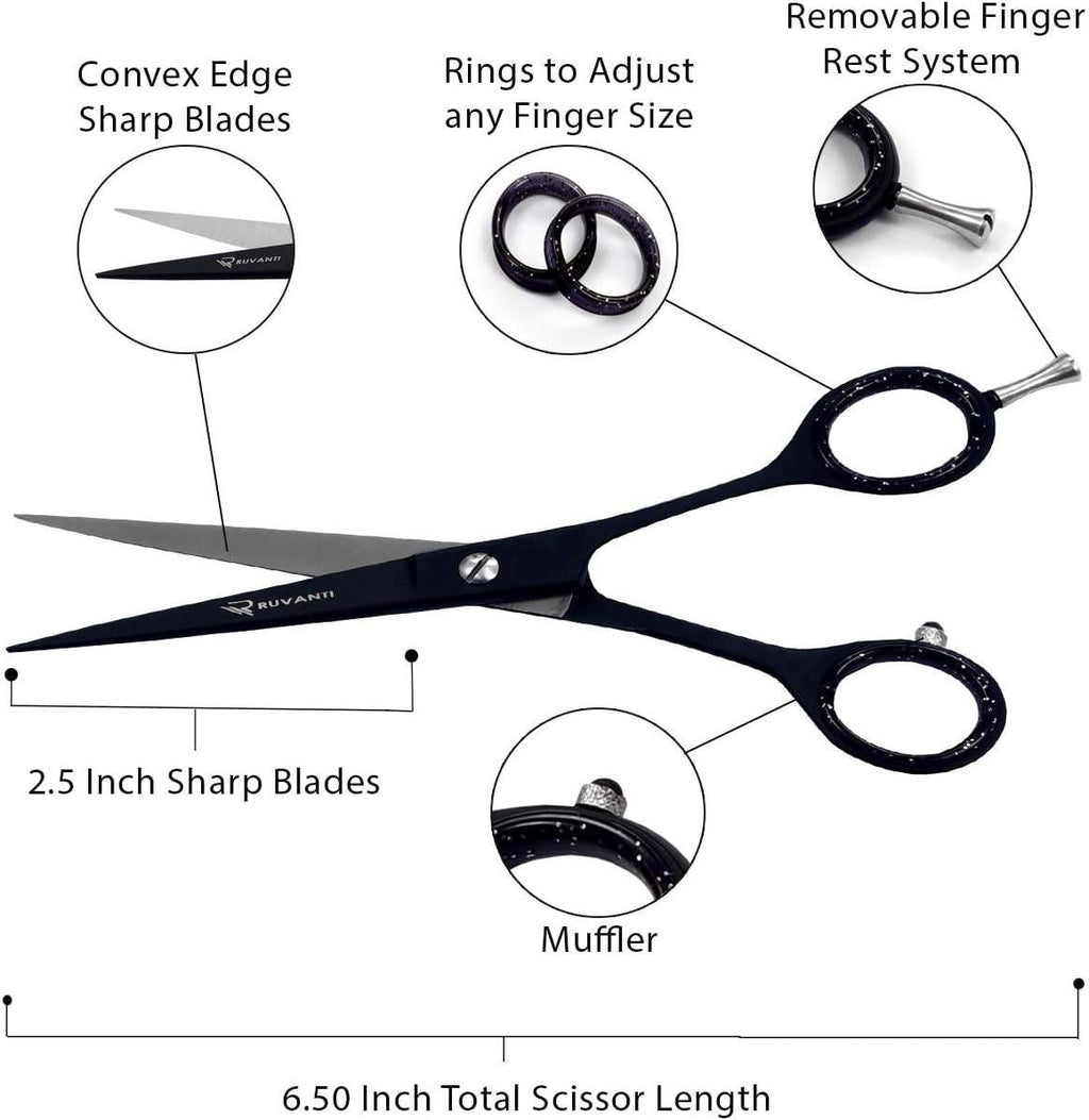 Professional Hair Cutting Scissors Shears 6.5 Inch Left Handed Barber Tool