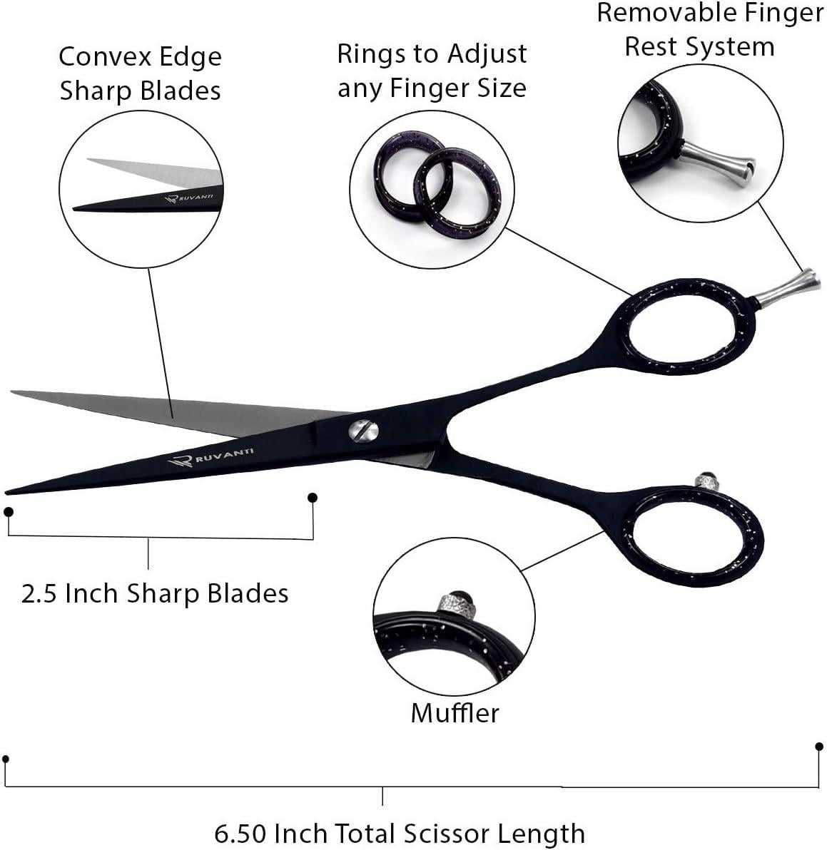 Professional Hair Cutting Scissors Shears 6.5 Inch Left Handed Barber Tool