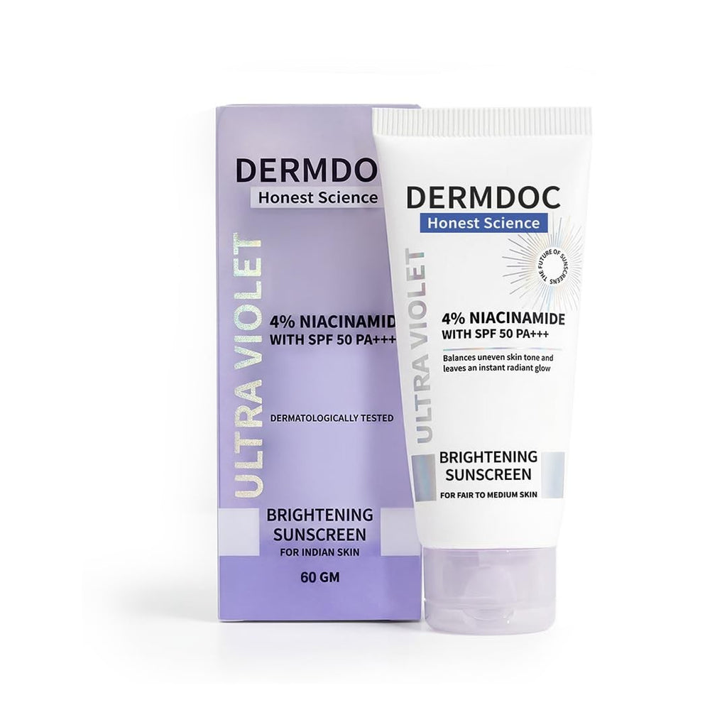 SPF 50 Face Sunscreen with Niacinamide No White Cast Lightweight Protects Skin