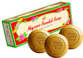 Mysore Sandal Soap 150g Pack of 3 - Natural Moisturizing Bar for Glowing Skin