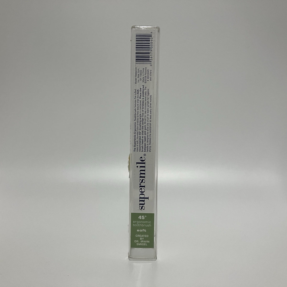 Batch of 25 Soft Crystal Clear Ergonomic Toothbrushes - 45° Angle, Sealed
