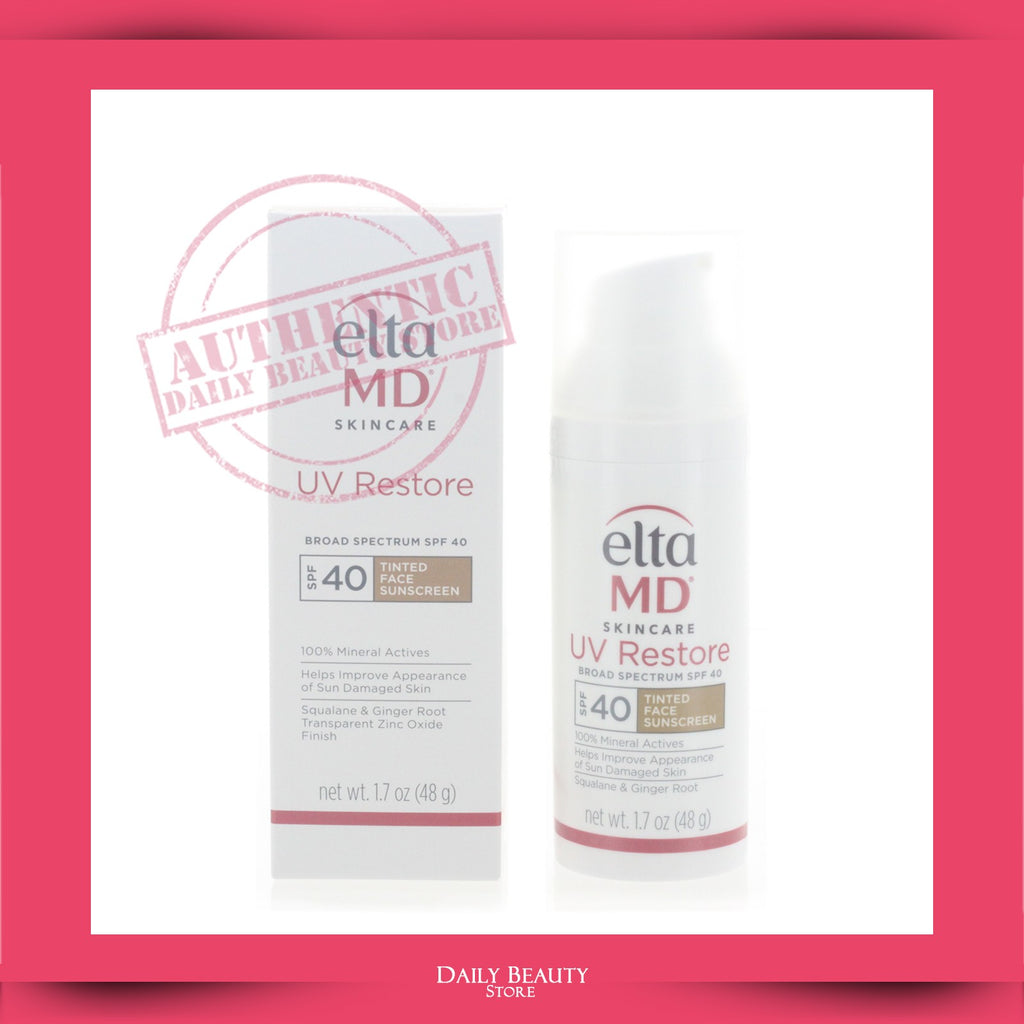 Elta MD UV Restore Tinted Sunscreen SPF40 - Broad Spectrum Face Moisturizer, 48g
