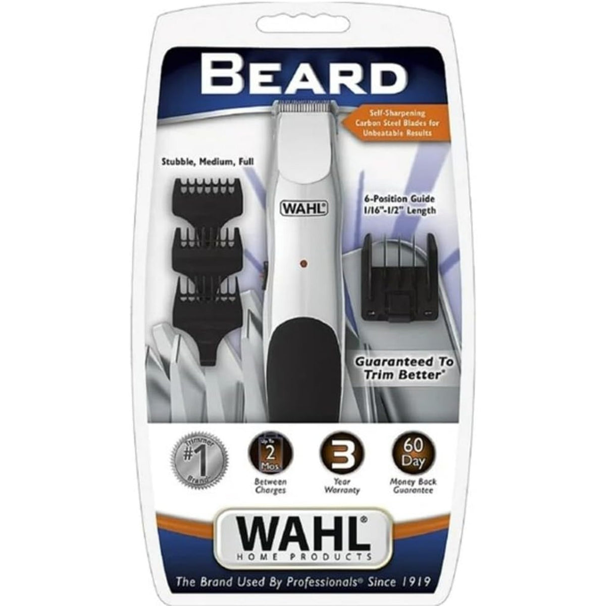 Rechargeable Beard Trimmer for Men - Cordless Electric Grooming Tool