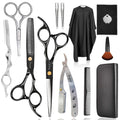 Professional Hair Cutting Scissors Kit for Men & Women - Thinning & Blending Shears