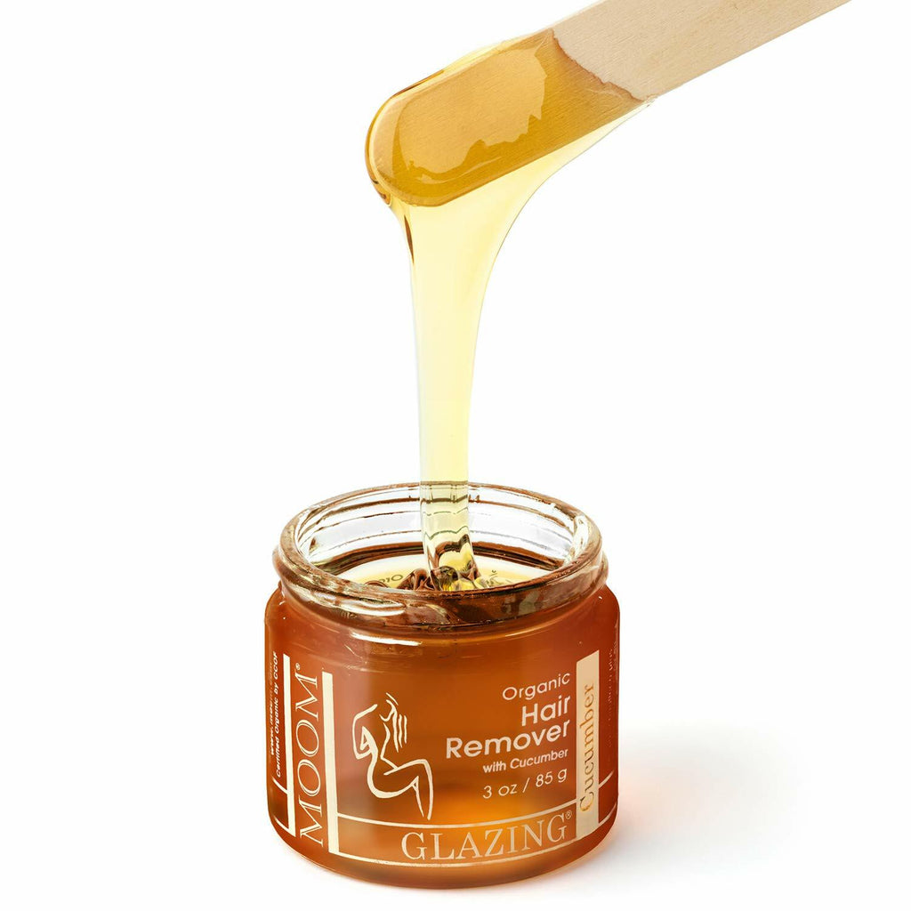 Organic Face Wax Kit with Aloe Tea Tree Chamomile for Hair Removal - 1.6 Oz