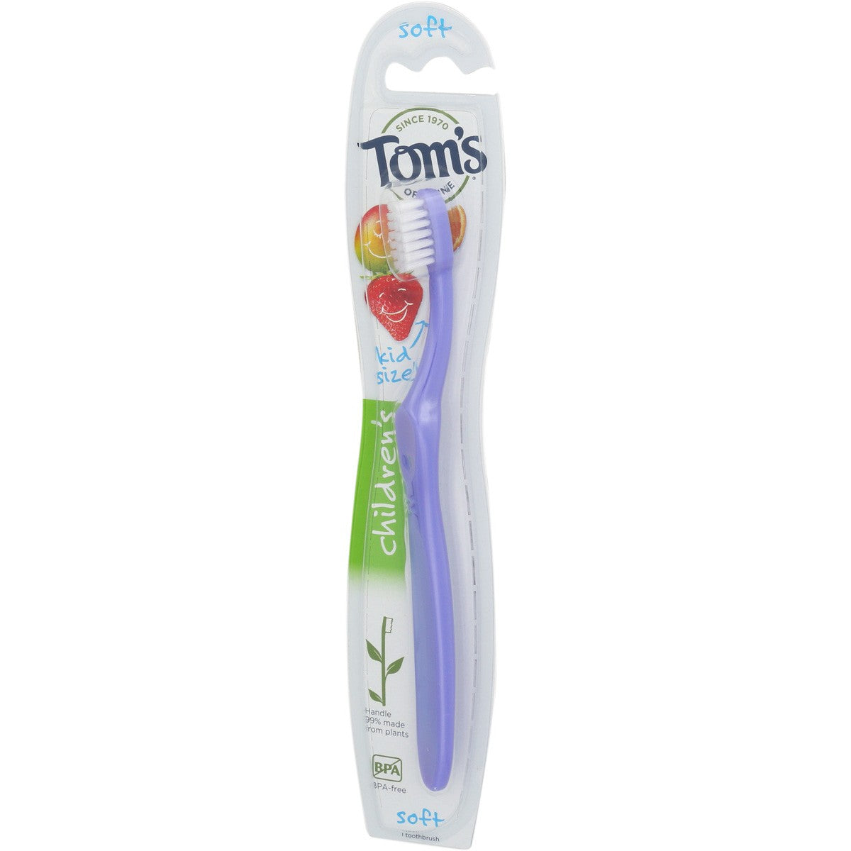 Children's Soft Toothbrush Set - Kid Size 3 Pack BPA-Free & Plant-Based Handles