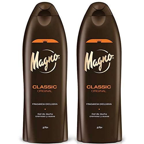 Magno Classic Shower Gel 600ml - Pack of 2, Mineral & Salts Infused, Moisturizing Body Wash