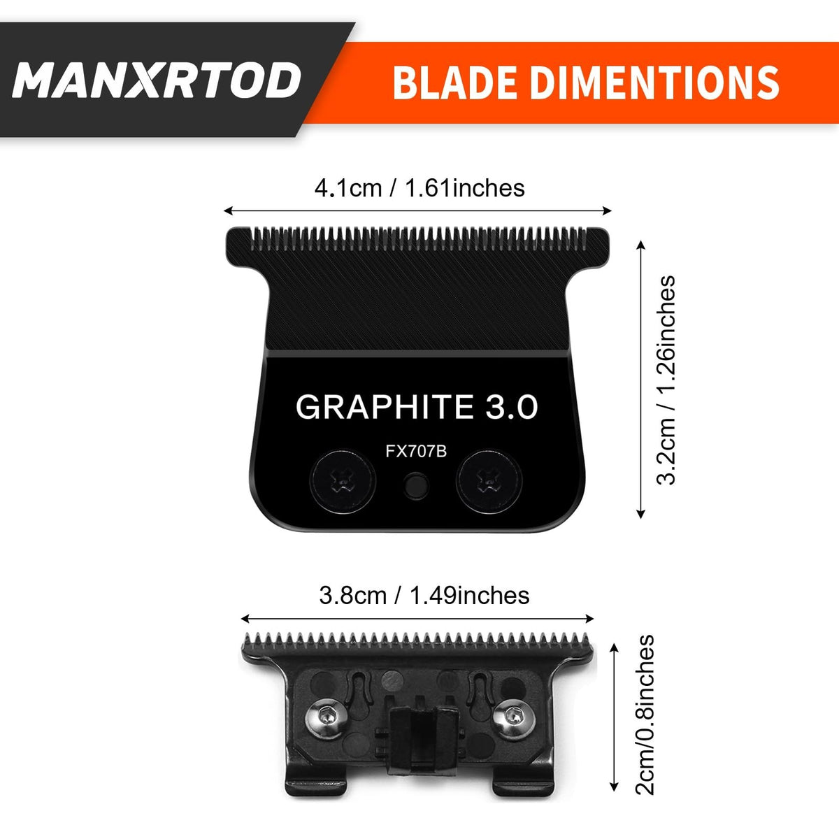 Replacement Blade for BaByliss PRO FX787 FX726 Trimmers - Sharp & Precise