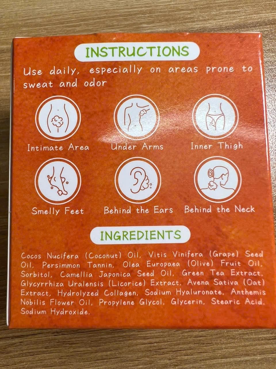 Persimmon Deodorant Body Wash Pack - Odor Control for Aging Skin