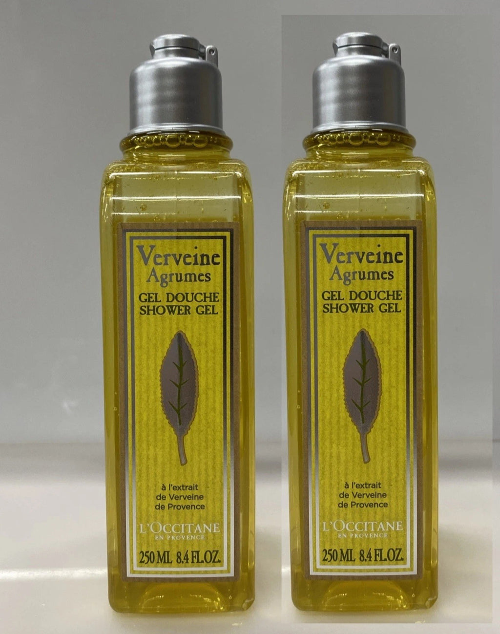 L'Occitane Citrus Verbena Shower Gel 250ml - 2 Pack, Refreshing Fragrance