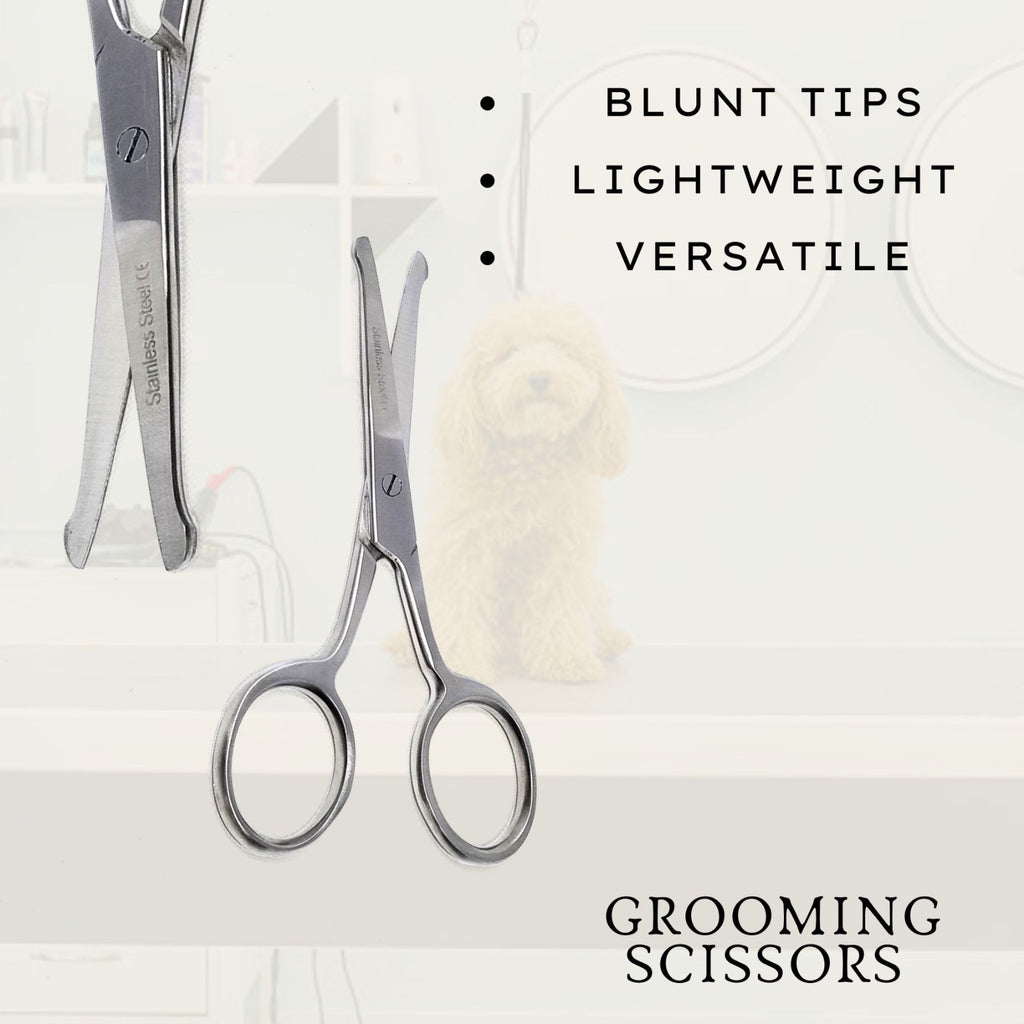 Multipurpose Mustache & Nose Hair Trimming Scissors - Precision Grooming
