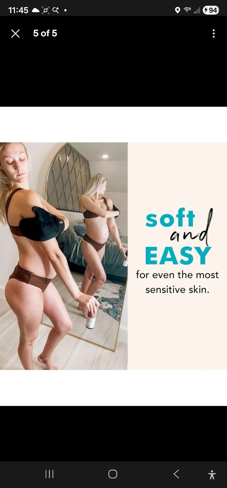 Self Tanner Application Kit with Exfoliating & Tanning Mitts - Reusable Set