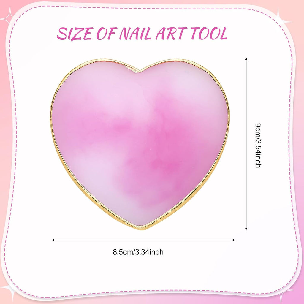 Resin Nail Art Palette Set - 2 Colors, Mixing & Display Boards