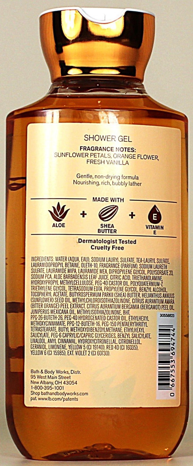 Bath & Body Works Golden Sunflower Body Wash - 4 Pack 10oz