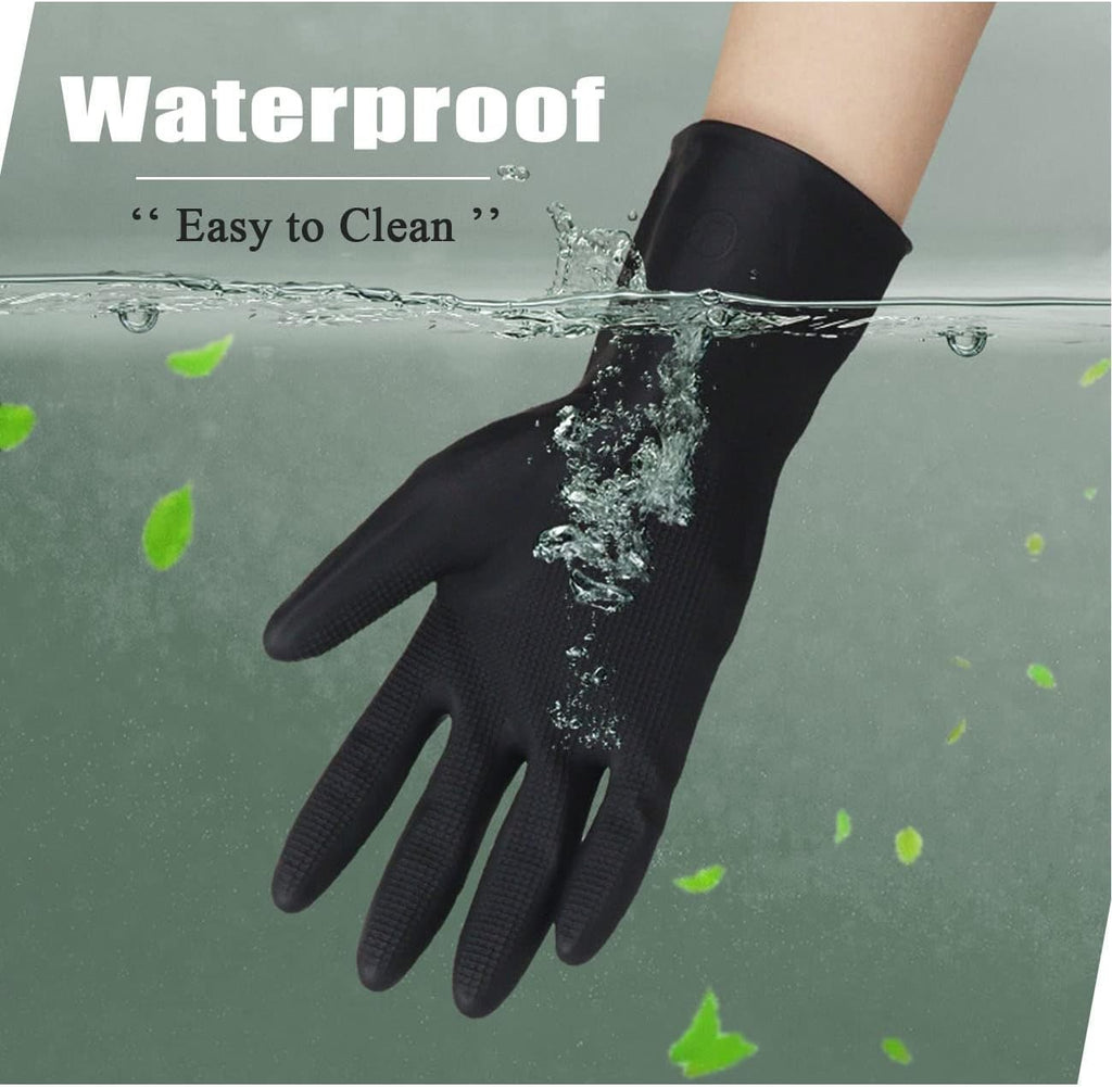 Professional Hair Dye Coloring Gloves - Reusable, Chemical-Resistant