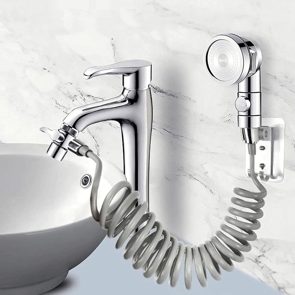Sink Faucet Sprayer Attachment for Salon Shampoo Bowls & Pedicure Chairs