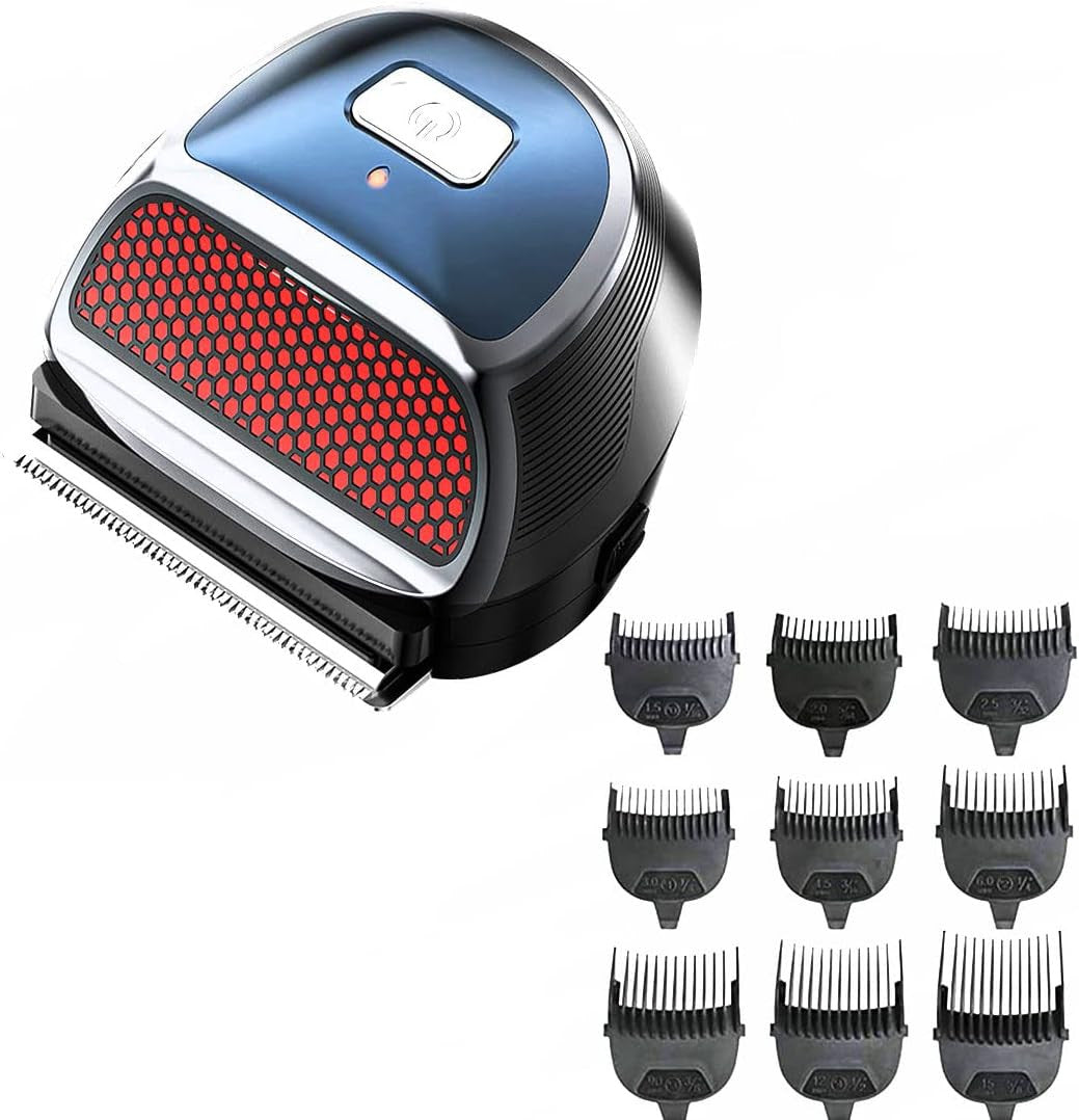 Rechargeable Hair Clippers for Men - Self-Haircut Kit with 9 Length Combs, Waterproof & Portable