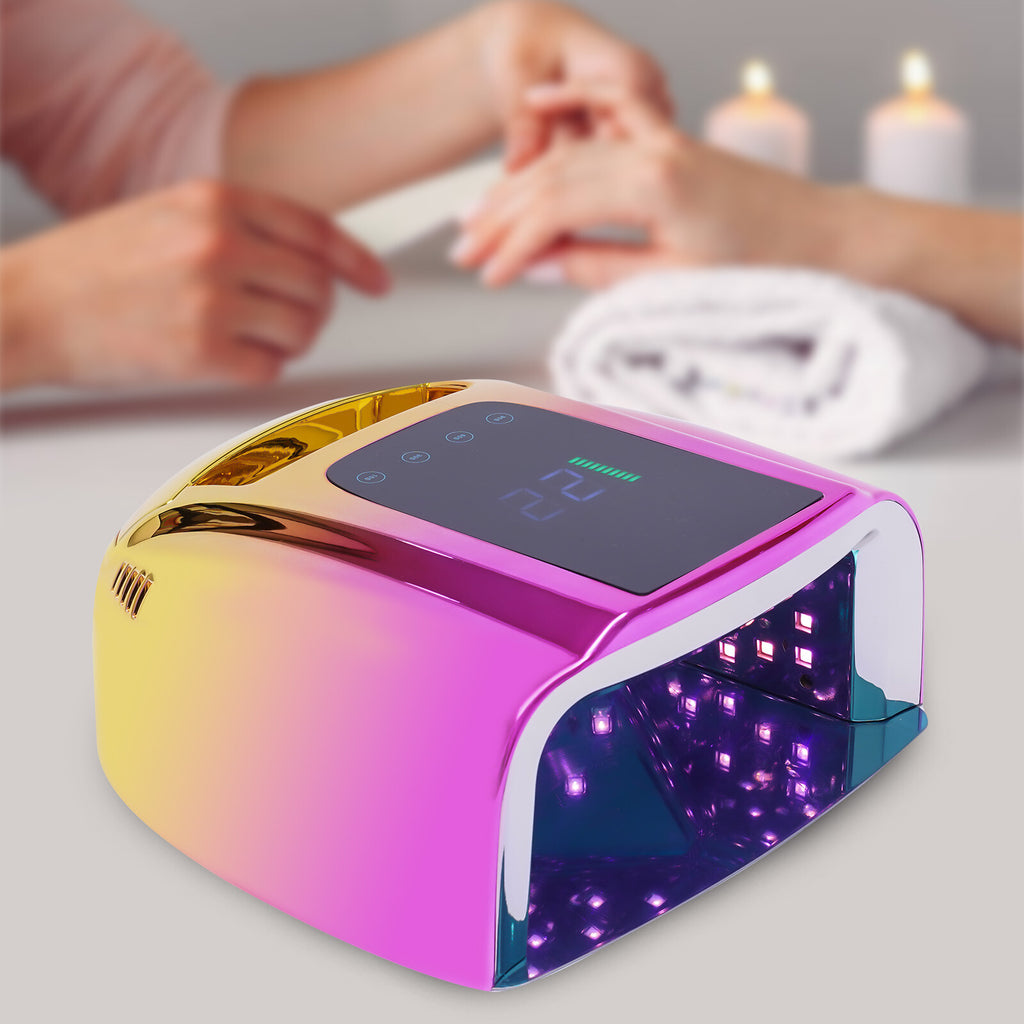 Rechargeable Cordless Nail Dryer 96W LED UV Manicure Lamp with 4 Timer Settings